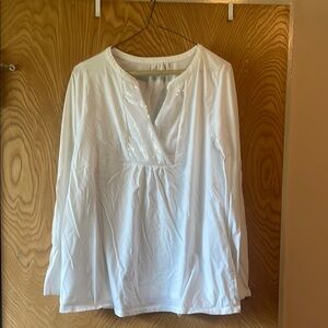 Elegant White Women's Top with Sequins detail